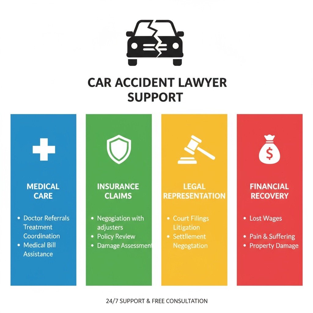 car accident lawyer support